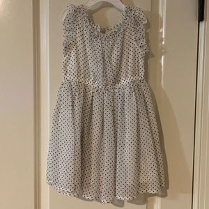 Navy Polka Dot Dress